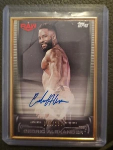 2021 Topps WWE Undisputed CEDRIC ALEXANDER Gold Frame Auto /150 - Picture 1 of 2