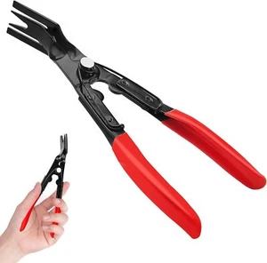 Pinza per Rimozione Clip Fissaggi Bottoni Pannelli Tappezzeria Cruscotto Auto  - Foto 1 di 6