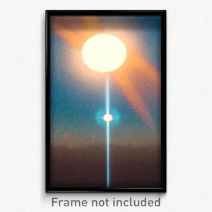 Pixel Art Poster - Uncommon Sun And Moon (8 Bit Psychedelic Video Game Print) - Picture 1 of 1