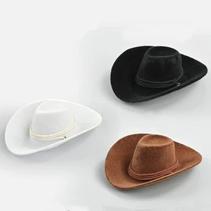1/6 mini chapeau de cowboy 12 pouces figurine mini chapeau de poupée Accessoire - Photo 1/14