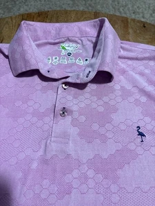 Tailorbyrd Mens Shirt 2xl polo Purple logo stretch - Picture 1 of 5