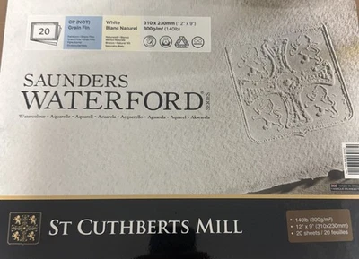 SAUNDERS WATERFORD SERIES Saunders Waterford Watercolor Paper NEW 12x9 20 sheets