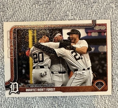 2025 Topps Series 2 Detroit Tigers C’mere You Team Card Canvas /50 #491 - Image 1 of 3