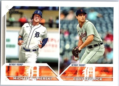 Michael Papierski / Cody Sedlock 2023 Topps Update #US262 Detroit Tigers RC - Image 1 of 2
