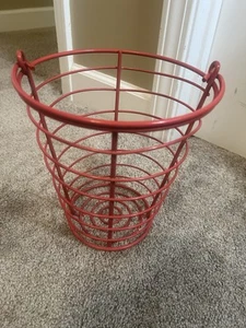 Pelota de golf roja de alambre de calibre pesado, huevo, canasta de recolección industrial 10 X 8 - Imagen 1 de 3