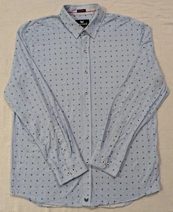 Buttercloth Shirt Men XL Blue Icy Cotton Regular Fit Long Sleeve Mint Fiber Flip - Picture 1 of 12