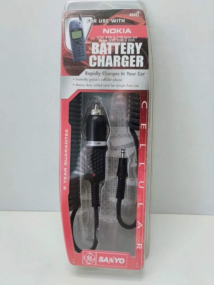 CARGADOR BATERÍA SANYO Uso con Nokia 5100 6100 Serie 7100 y Modelos 3285 6360 8265 Foto 1 de 2