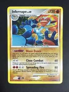 Pokémon TCG Infernape Holo carta rara 3/100 Stormfront 2008 vintage con vortice - Foto 1 di 5