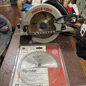 Porter Cable Modell 743 Linkshänder/Blatt links Schwerlast Kreissäge 7-1/4" - Bild 1 von 24