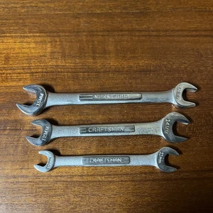 Craftsman USA Metric 3 Pc Double Open End Wrench Set -V- Series 10mm To 15mm - Picture 1 of 7