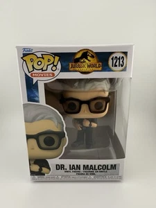 Funko Pop Jurassic World Dr. Ian Malcolm #1213 + pop protector jeff goldblum - Picture 1 of 12