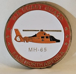 U.S. Coast Guard MH-65 Dolphin HC-144A Challenge Coin EADS North America USCG - Picture 1 of 6