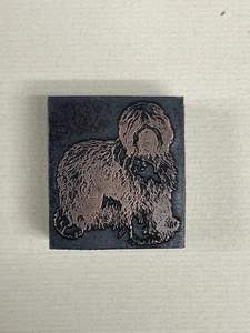 Dogs, Print Blocks, English Sheep Dog, SMALL SIZE!! 1/2" x 1 " - Picture 1 of 5