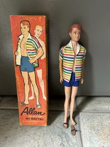 Muñeca Barbie Ken’s Best Friend Alan de colección Mattel 1964 con caja original - Imagen 1 de 11