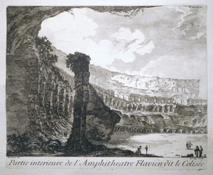Radierung, Kolosseum in Rom, J. Barbault/ D. Montagu, 1761 - Bild 1 von 5
