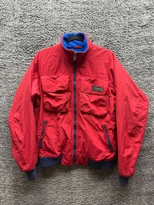 Chaqueta De Colección Polo Ralph Lauren Forro Polar Cremallera Completa Cuello Alto Roja Hombres Talla M - Imagen 1 de 12