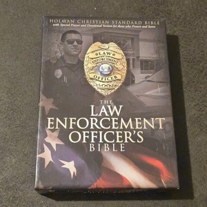 HCSB Law Enforcement Bible Black LeatherTouch NEW Sealed Officer Edition - Picture 1 of 12