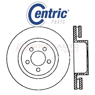 Centric C-TEK Disc Brake Rotor for 2004-2006 Dodge Ram 1500 8.3L V10 - Kit ju Foto 1 de 4