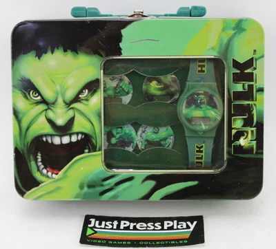 2003 Marvel Incredible Hulk Movie Digital Watch NOS Tin Box - Image 1 of 4