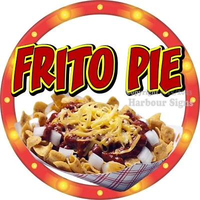 HARBOUR SIGNS Frito Pie DECAL (Choose Size) Snack Concession Fair Food Truck Sticker c2