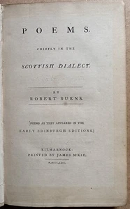 Poems Chiefly in the Scottish Dialect by Robert Burns, 1869 Pub. James McKie Ltd - Picture 1 of 10