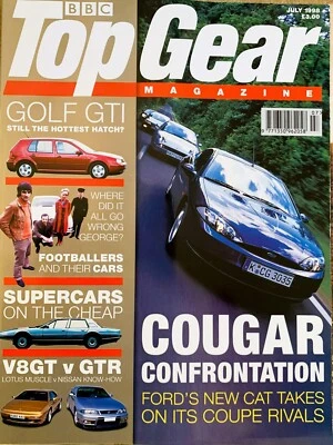 TOP GEAR MAGAZINE JUL-1998 - Ford Cougar, Peugeot 106 Rallye, Skyline GT-R - Image 1 of 4