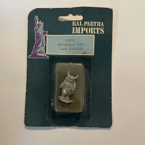 Ral Partha Imports FTF31 Brunhilda Fat Lady Fighter Sealed Blister Vintage - Picture 1 of 8