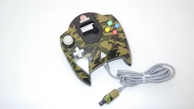 Sega Dreamcast Controller  / Camouflage green  "HKT-7700"  TESTED /9730 - Image 1 of 2