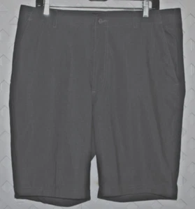 Pebble Beach Men's Stretch Golf Casual Shorts Gray Plaid Size 36 - Picture 1 of 5