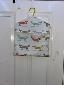 Peg bag Handmade Peg Bag Laundry Washing Line Strong Cotton Fabric Colour Fox - Picture 1 of 1
