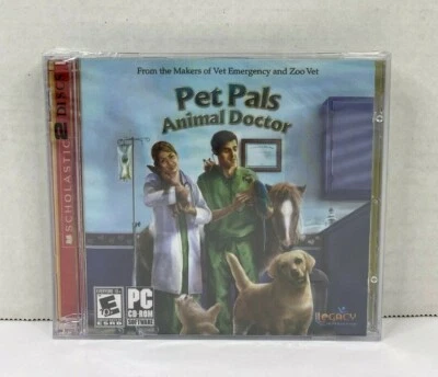 Pet Pals Animal Doctor PC CD-ROM 2 Disc Set 2006 Legacy Interactive New/Sealed - Image 1 of 2
