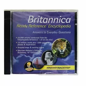 Encyclopedia Britannica 2003 Ready Reference PC CD-ROM Windows 2000/XP NEW - Picture 1 of 4