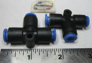 SMC Spore 6 mm T-Splitter Kunststoff Luftverschraubung - gebraucht Menge 2 - Bild 1 von 2