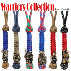 EDC Paracord Messer Schlüsselband Schlüsselanhänger Paracord Perlenkrieger RITTER SPARTAN Coob - Bild 1 von 16