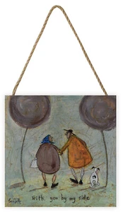 Sam Toft - With You By My Side - Holzblock Wandkunst 20 x 20 x 3 cm tief - Bild 1 von 1