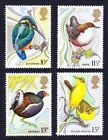 Great Britain Kingfisher Dipper Moorhen Wagtail Wild Birds 4v 1980 MNH