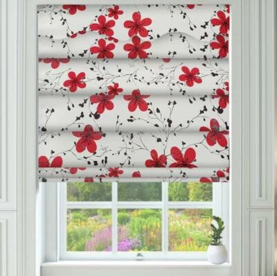 Floral Pattern BLACKOUT ROMAN BLINDS 60cm - 180cm (Width) x 210cm (Drop) - image 1 of 3