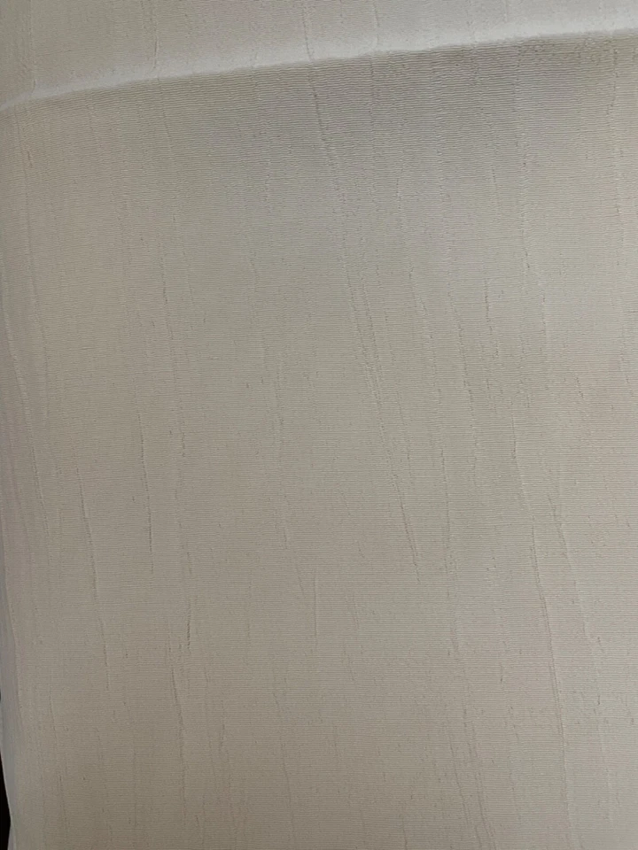 Fabric Lot 2 Yds 8 In 56 W Cream Crinkled Fabric Apparel - Image 1 of 4