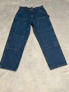 Salopette homme Carhartt Carpenter denim jeans 38 x 32 coupe vêtements de travail pantalon neuf avec étiquette B73-DST - Photo 1/17