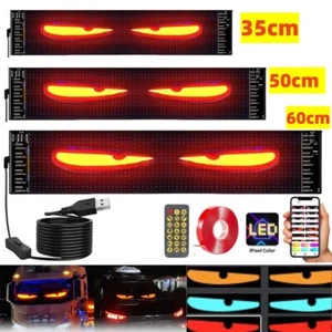 1/2X LKW-spezifisches Teufelsauge LED-Bildschirm Auto Augenlicht LKW dynamisches LED-Licht - Bild 1 von 20