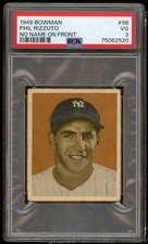 Phil Rizzuto Card 1949 Bowman #98 PSA 3