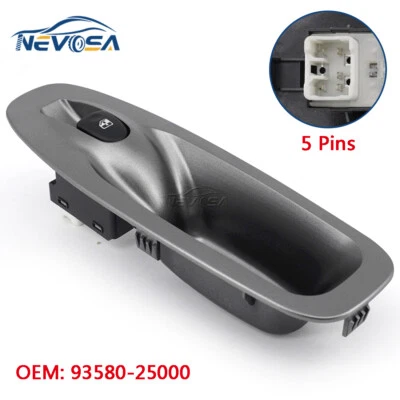 Power Window Switch Passenger Side For Hyundai Accent 2000 2001 2002 93580-25000 - Image 1 of 4