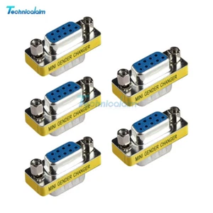 5PCS 9-pin RS232 Serial Port Connector Male-Male / Male-Female / Female-Female - Picture 1 of 32