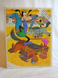 Walt Disney GOOFY JIGSAW PUZZLE 100 Large Pcs Whitman 4605 Vintage 1978 Mickey - Picture 1 of 9