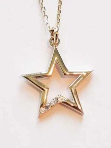 Goldhalskette Stern KLF0123-Zertifiziertes 14-K 585 Gold- Ein perfektes Geschenk - Bild 1 von 4
