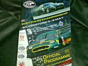 PROGRAMME 2007 FIA GT CHAMPIONSHIP SILVERSTONE ASTON MARTIN DBR9 MASERATI MC12 - Picture 1 of 2