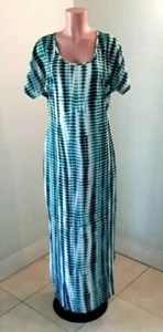 MT Collection Tie-dye Straight Maxi Dress w Pockets XL - Picture 1 of 7