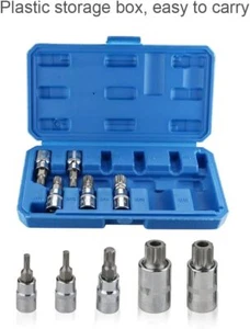 10pcs 12 Point MM Triple Square Spline Bit Socket Set Tamper Proof Bits - Picture 1 of 12
