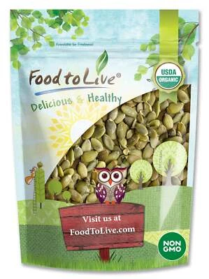 Organic Sprouted Pumpkin Seeds —Non-GMO, Kosher, Unsalted — by Food to Live - Image 1 of 4
