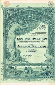 AFRICA COMMERCIAL CREDIT SOCIETY OF THE CONGO 1898 stock certificate/bond BEAUTY - Picture 1 of 1